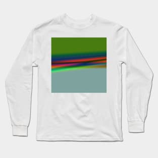 red blue green texture abstract Long Sleeve T-Shirt